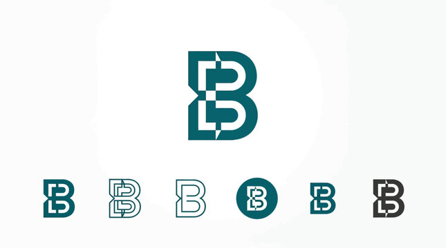 Modern Letter B Monogram Logo Design