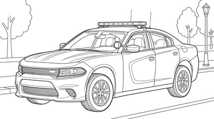 Fototapeta premium vector illustration of a car