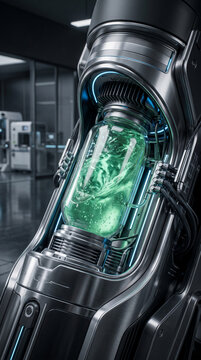 Futuristic bio-battery pacemaker core generating energy from organic green enzymes