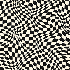 Obraz premium Optical Illusion Checkerboard