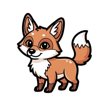 Cute cartoon dog with floppy ears and happy expression.
