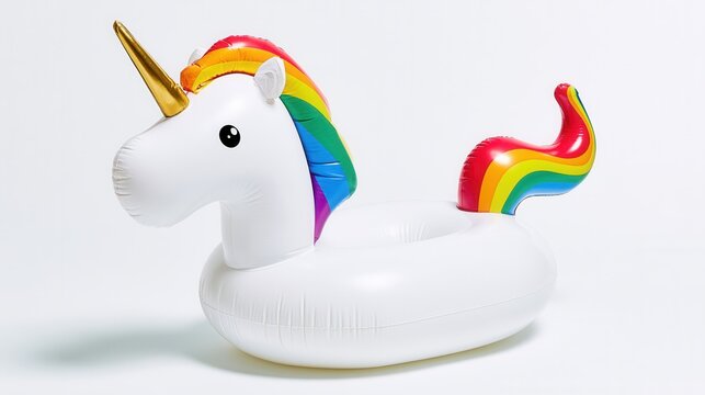 Colorful unicorn float for pool fun with bright designs and cheerful colors for sunny days