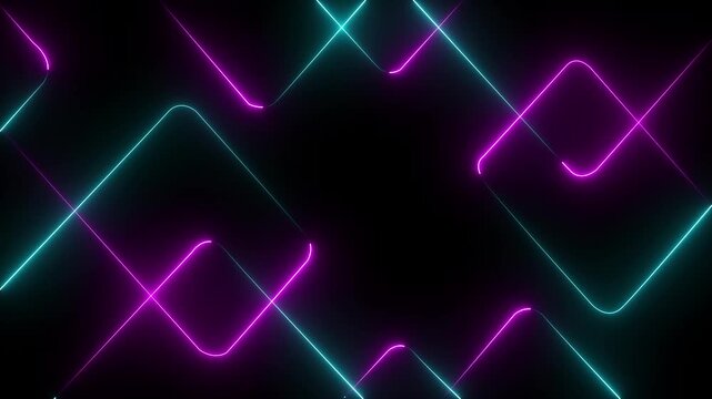 abstract glowing neon lines in red for music DJ party vibrant abstract background featuring dynamic neon line patterns in .