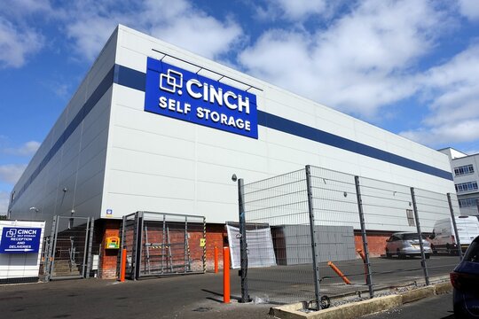 Cinch Self Storage facility located on Cherry Tree Road, Watford, Hertfordshire. Cinch Self Storage is a prominent UK-based self-storage company that provides flexible, highly secure storage solutions