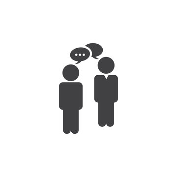 Business people, human resources, office management - icon. Simple vector illustration