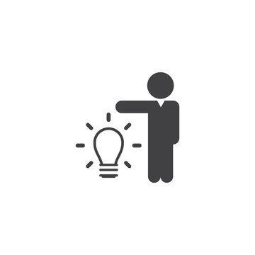 Business people, human resources, office management - icon. Simple vector illustration