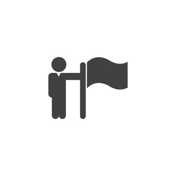 Business people, human resources, office management - icon. Simple vector illustration