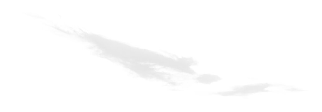 Isolated clouds PNG no background	
