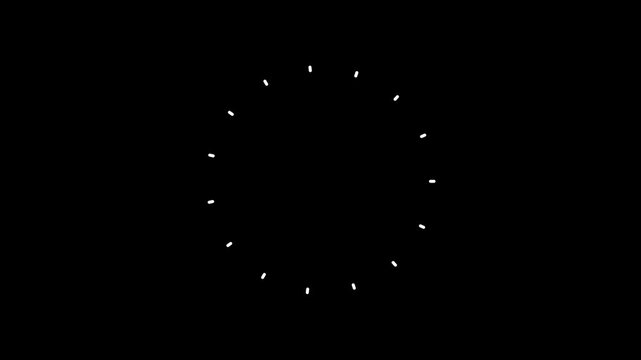 Abstract glowing radial burst animation with subtle pulsing light against dark background for technology concepts
