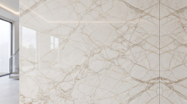 interior of a house Elegant light beige marble texture backdrop with subtle warm top lighting effect