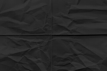 Dark crumpled paper texture background © Rawpixel.com