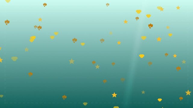 Colorful Gold Confetti Motion Celebration Background for Festive Events and Party Decor.