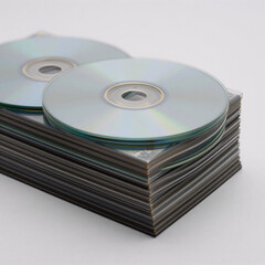 Fototapeta premium Abstract Music Cds. Dvd And Cd Collection