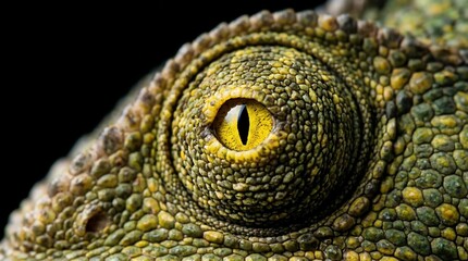 Fototapeta premium Extreme Close-up Macro Shot of a Chameleon Eye.