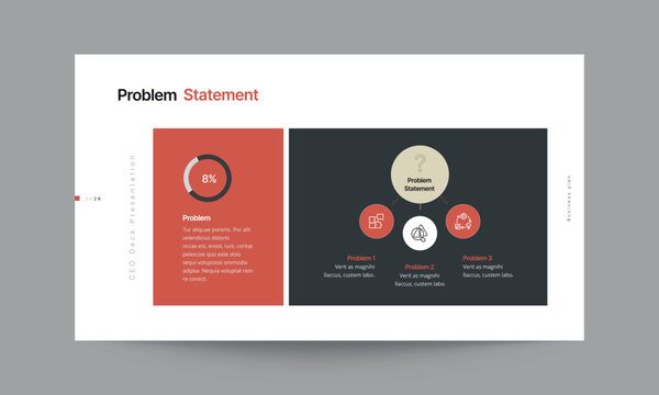 Problem Statement Slide Presentation Template Business Challenge Design