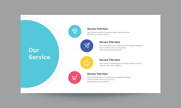 Our Service Slide Presentation Template Business Solution and Offerings Layout