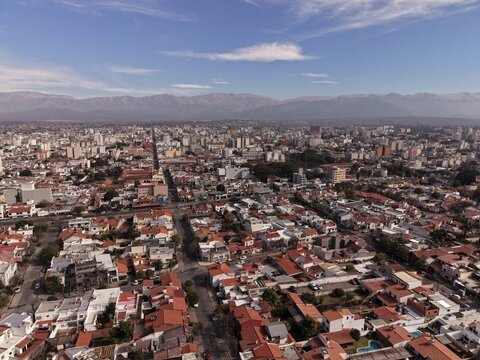 CIUDAD DE SALTA. VISTA DESDE EL CERRO SAN BERNARDO. ORIENTACI&Oacute;N OESTE