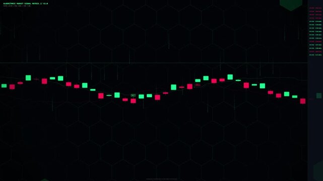 Financial Algorithmic Trading Candlestick Chart Data Analysis