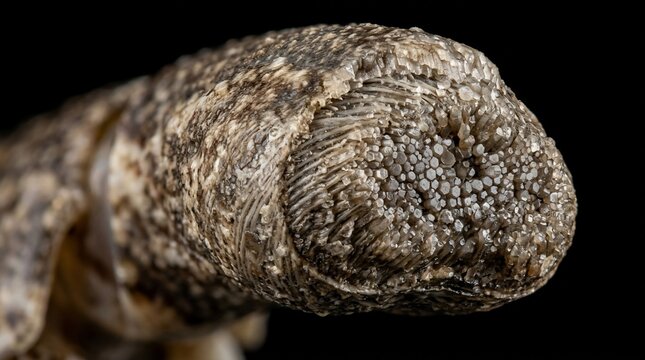 Macro photograph of a beetle antenna club detail.