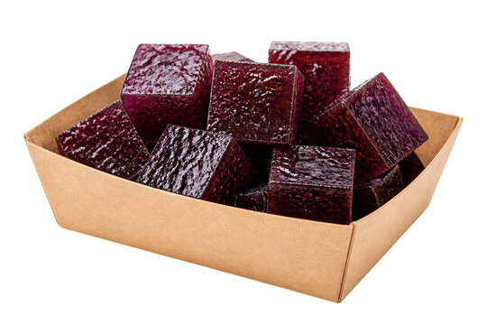 Delightful Honeysuckle Jelly Cubes in Container