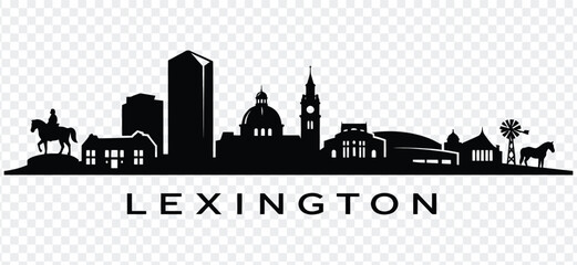 Lexington kentucky city skyline silhouette vector illustration © MDShakiburRahman