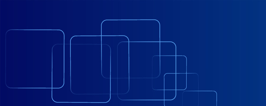 Abstract Blue Background with Geometric Square Line Patterns vector ilustration