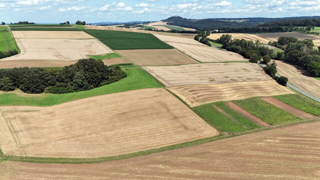 Felder in vorderen Odenwald
