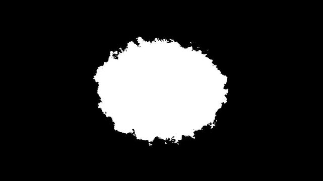 Black Background Ink Bleed Animation with White Mask Reveal.