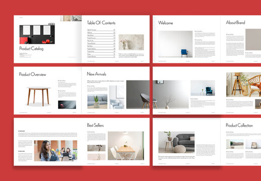 Product Catalog Brochure Template Design