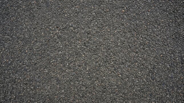 Asphalt texture background, dark grey road surface close up, grainy bitumen pavement material, industrial street construction backdrop