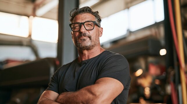 Man in Gym, Fitness Enthusiast, Bodybuilder