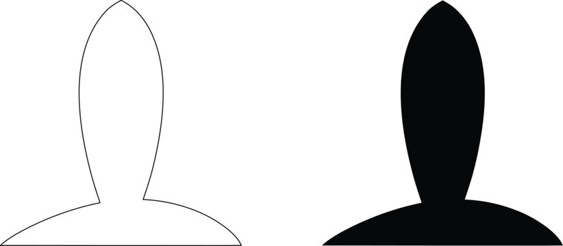 Droplet outline and filled icon for liquid drop shape tear water or oil simple form design vector art.
