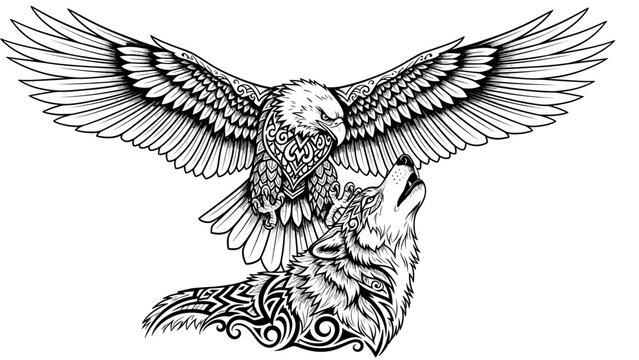 Eagle wolf