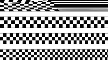 Fototapeta premium Checkered Racing Flag Background with Dirty Grunge Texture and Paint Splashes.
