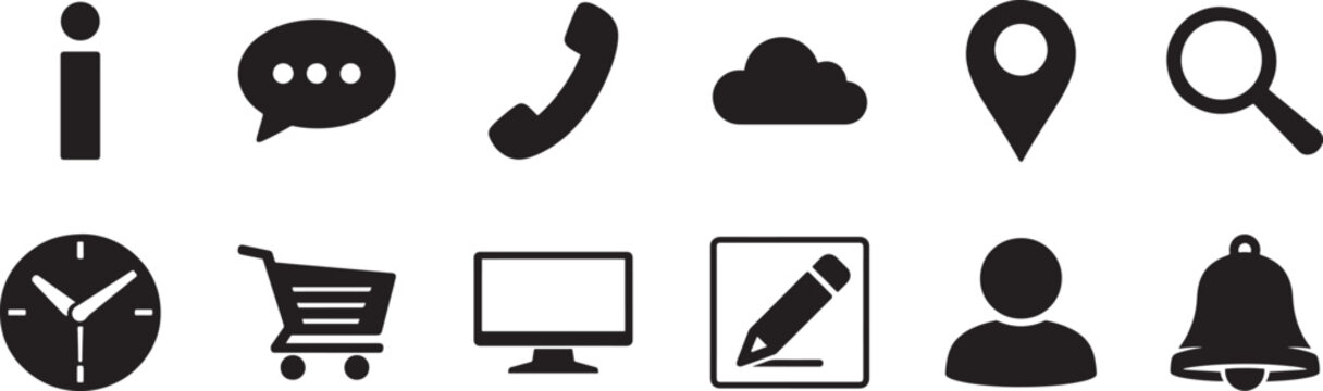 Solid copy web interface icons set for UI, app, website, clipboard, duplicate and document actions.