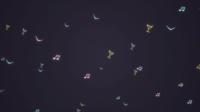 Motion of tiny insects flying against dark background for dynamic visual effect.