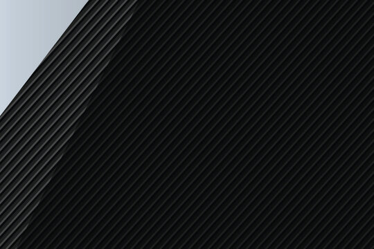 Parallel black ribbed texture against white gradient background, black ribs geometric