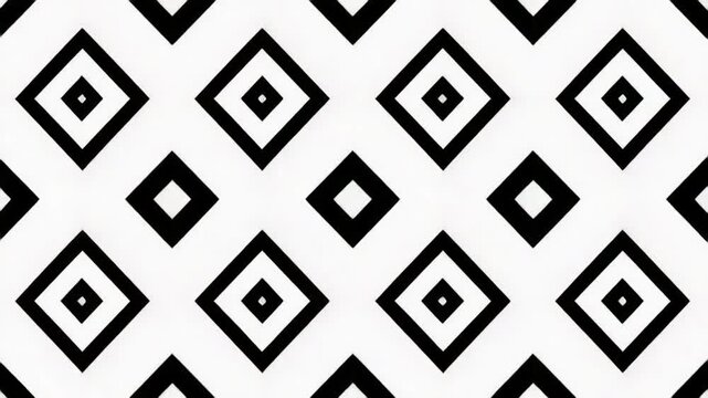 Black diamond geometric pattern on white background.