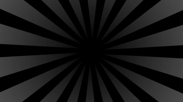 Monochrome grey radial sunburst background with dark center and geometric linear pattern