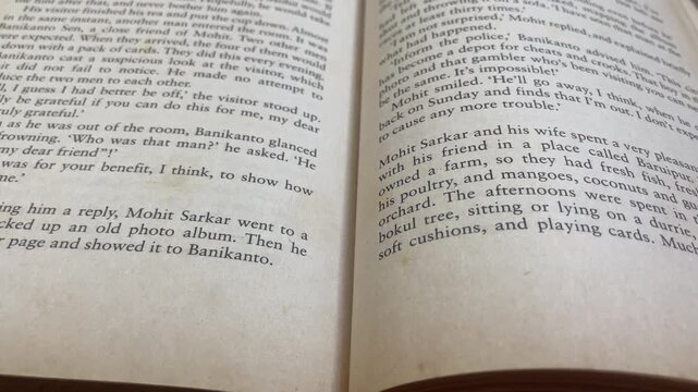 open book with words