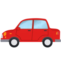 Fotobehang Auto Illustration of a Red colored car  © muhammadkhaidir