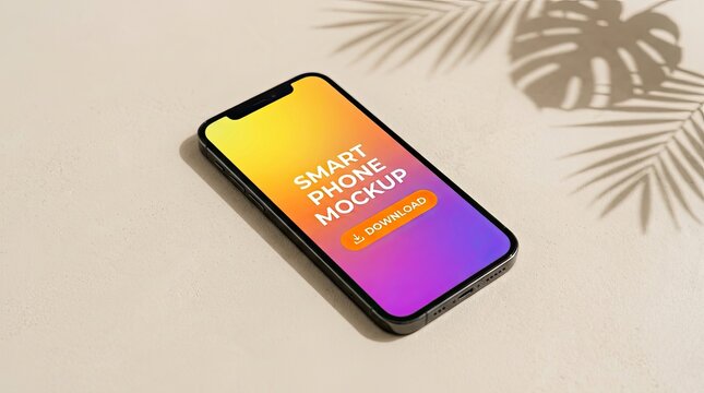 Modern phone mockup showcase your app or design with a realistic smartphone presentation
