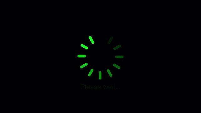 Loading Spinner Icons Collection, Colorful Circular Progress Indicators Set, UI UX Loading Animation on Black and White Background