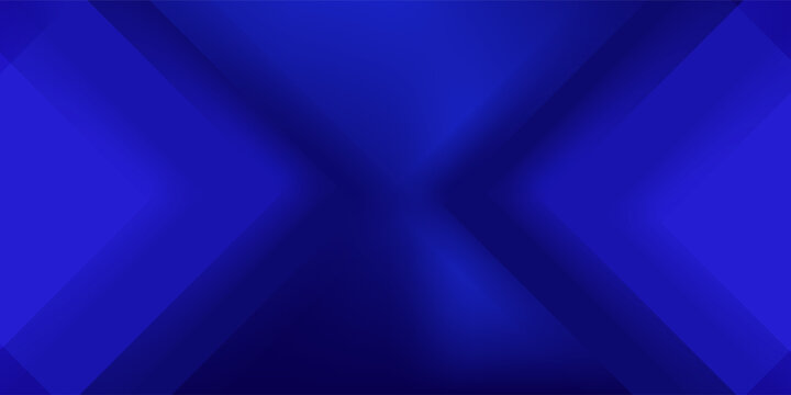 Abstract blue background with geometric diamond or arrow pattern