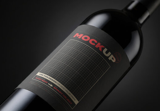 Premium Wine Label Mockup