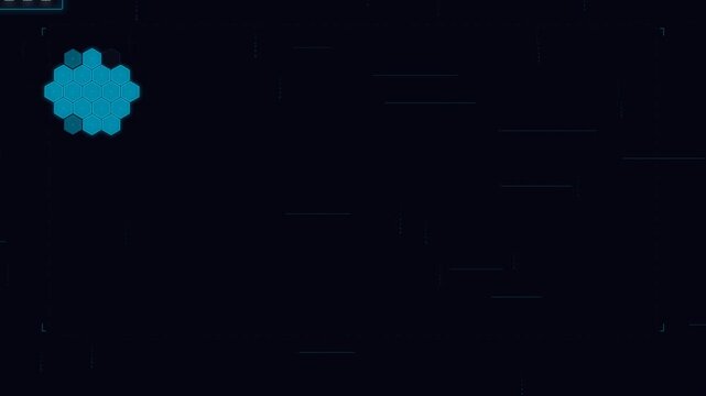 Dynamic Motion of Blue Puzzle Piece Falling and Connecting in a Dark Background.