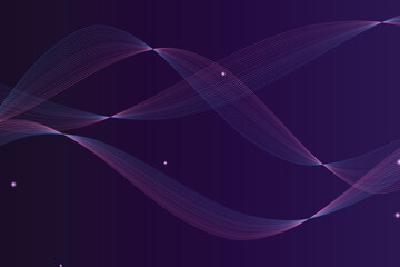 Twisted gradient ribbon with neon purple and blue light trails light trails neon purple © Solaiman77