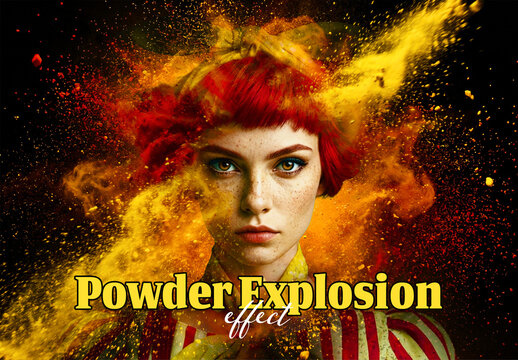 Powder Explostion Photo Effect