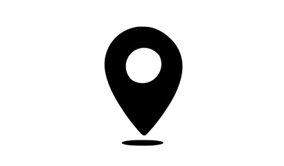 Map Pin Location Pointer Icon representing Destination Mark, GPS Navigation Point, Address Position Tracker, and Travel Direction Sign for Web UI and Mobile Apps © MdSaidi