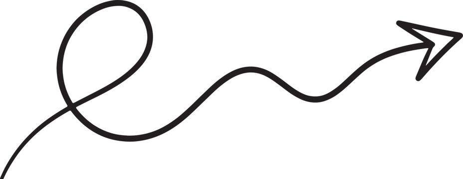 Black ink stroke forming a question mark shape on white background